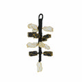 Selenite and Black Tourmaline Hanging