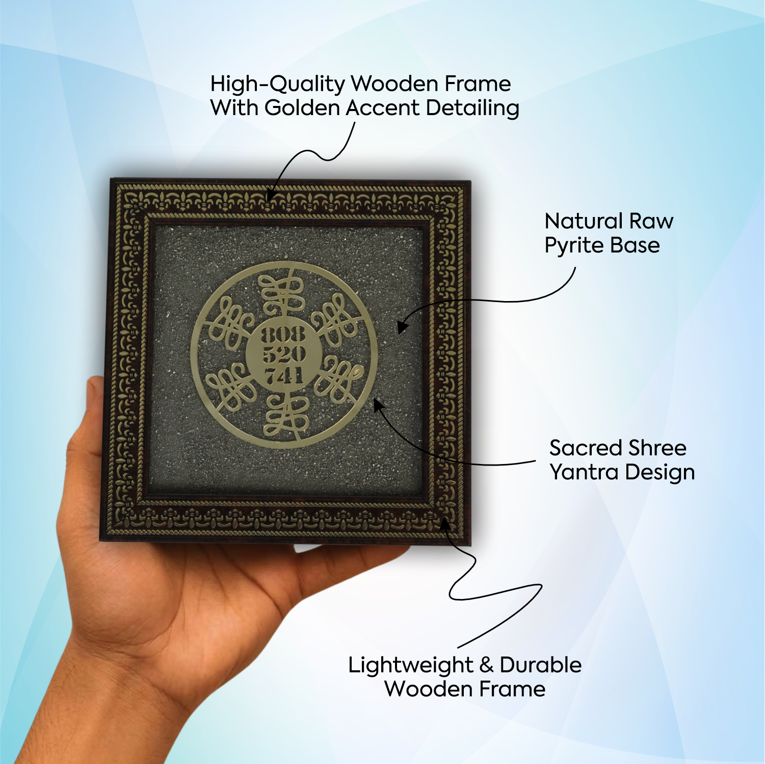 Zibu Symbol Pyrite Frame