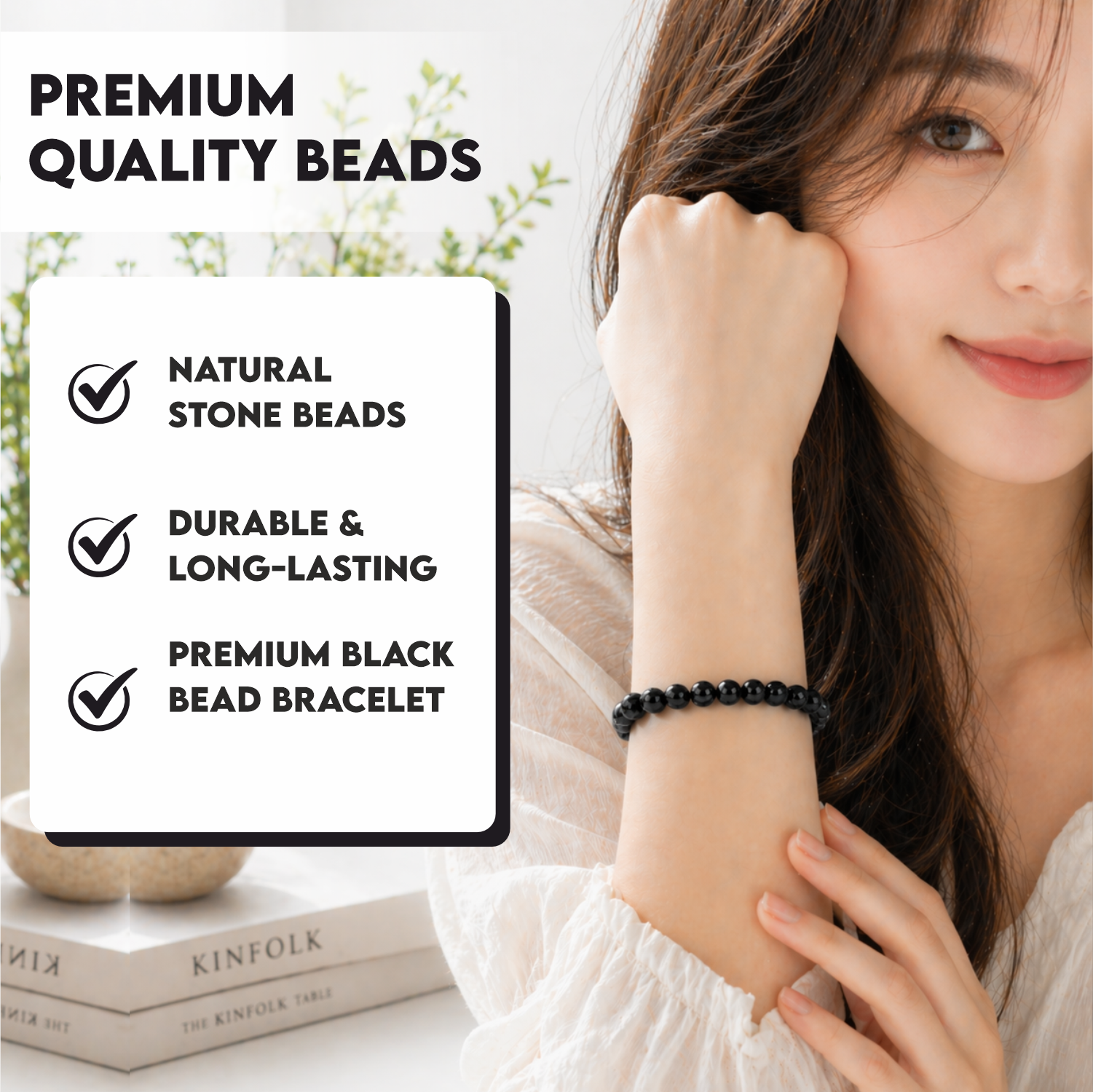 Black Tourmaline Aura Protection Bracelet