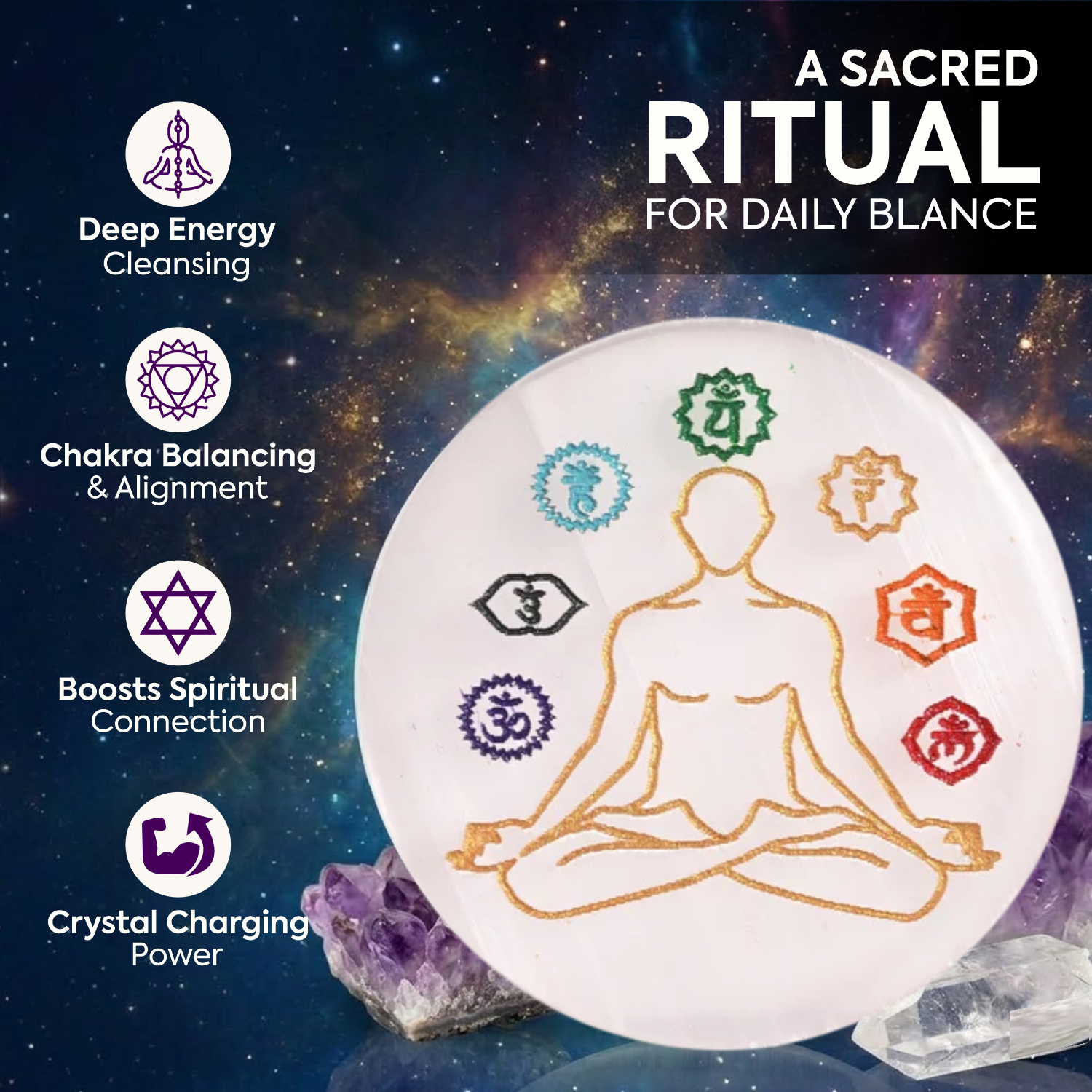 Crystal Recharge Selenite Plate