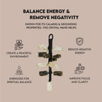 Selenite and Black Tourmaline Hanging