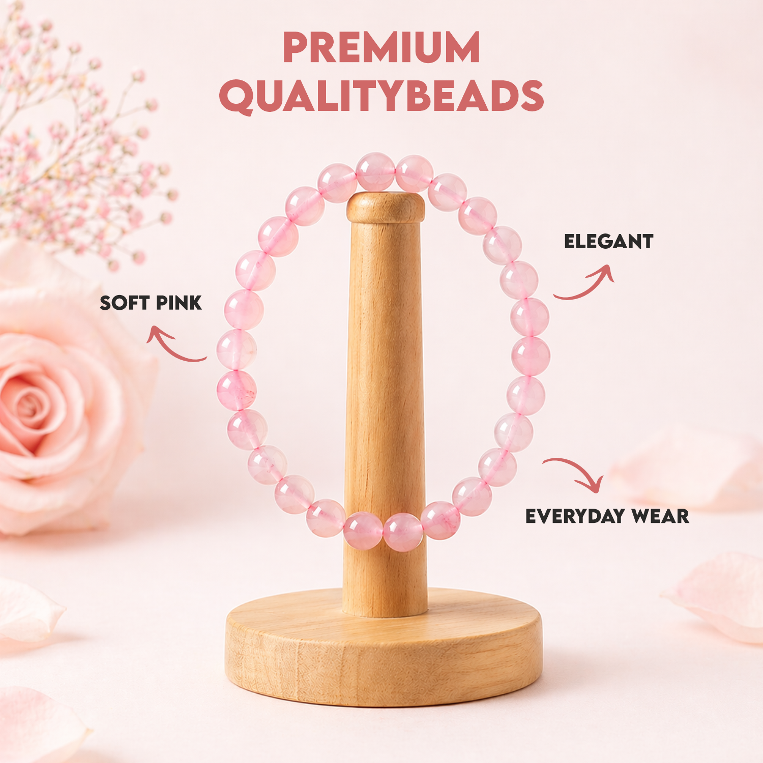 Rose Quartz Love Bracelet