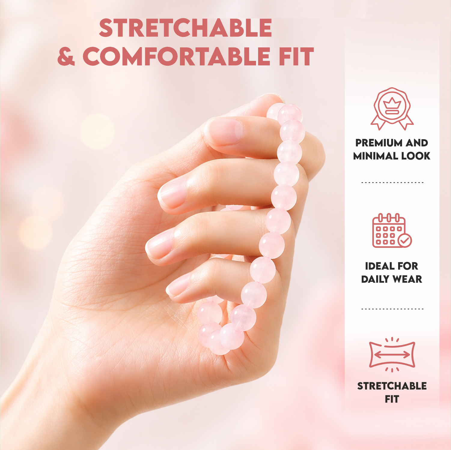 Rose Quartz Love Bracelet