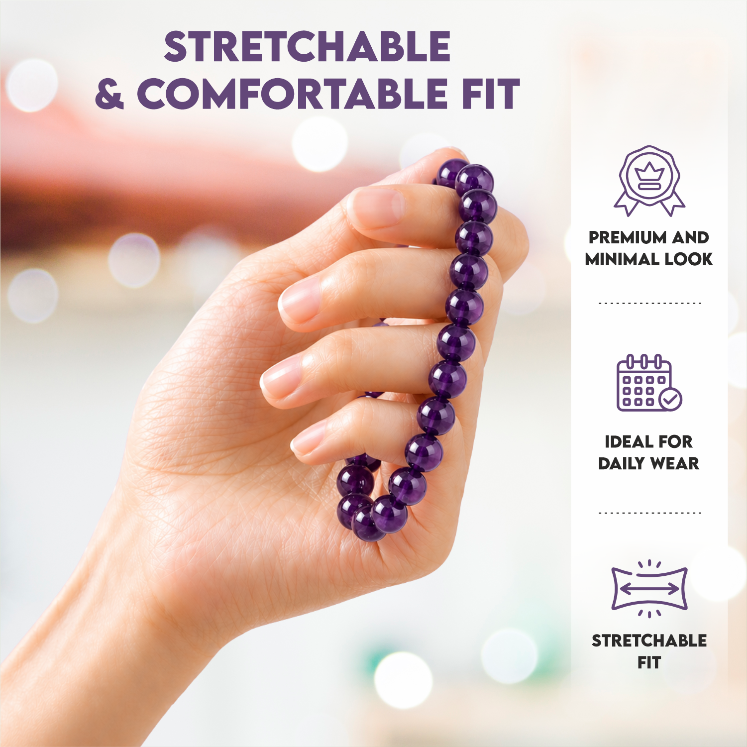 Amethyst Inner Peace Bracelet