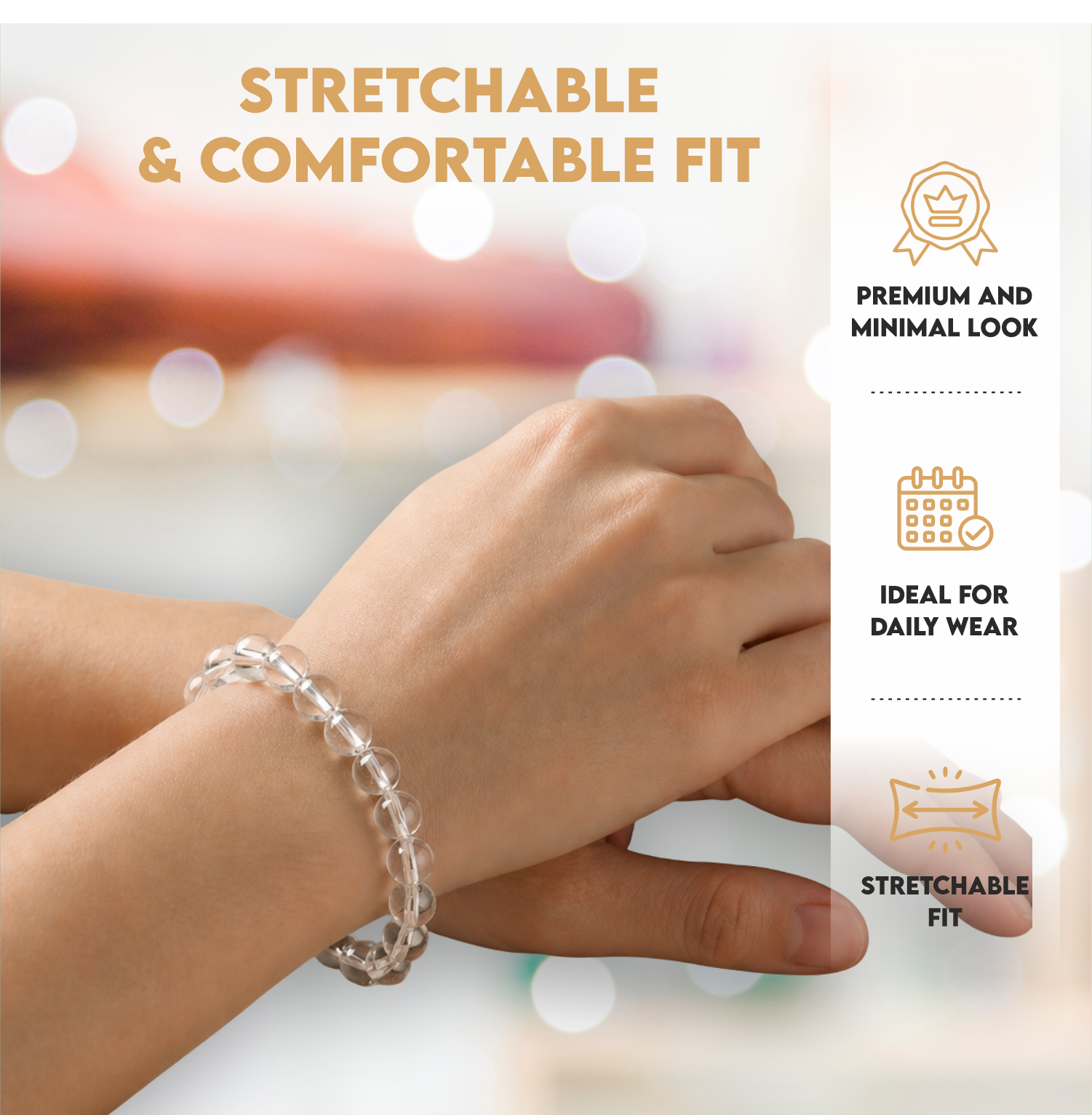 Clear Quartz Manifestation Bracelet