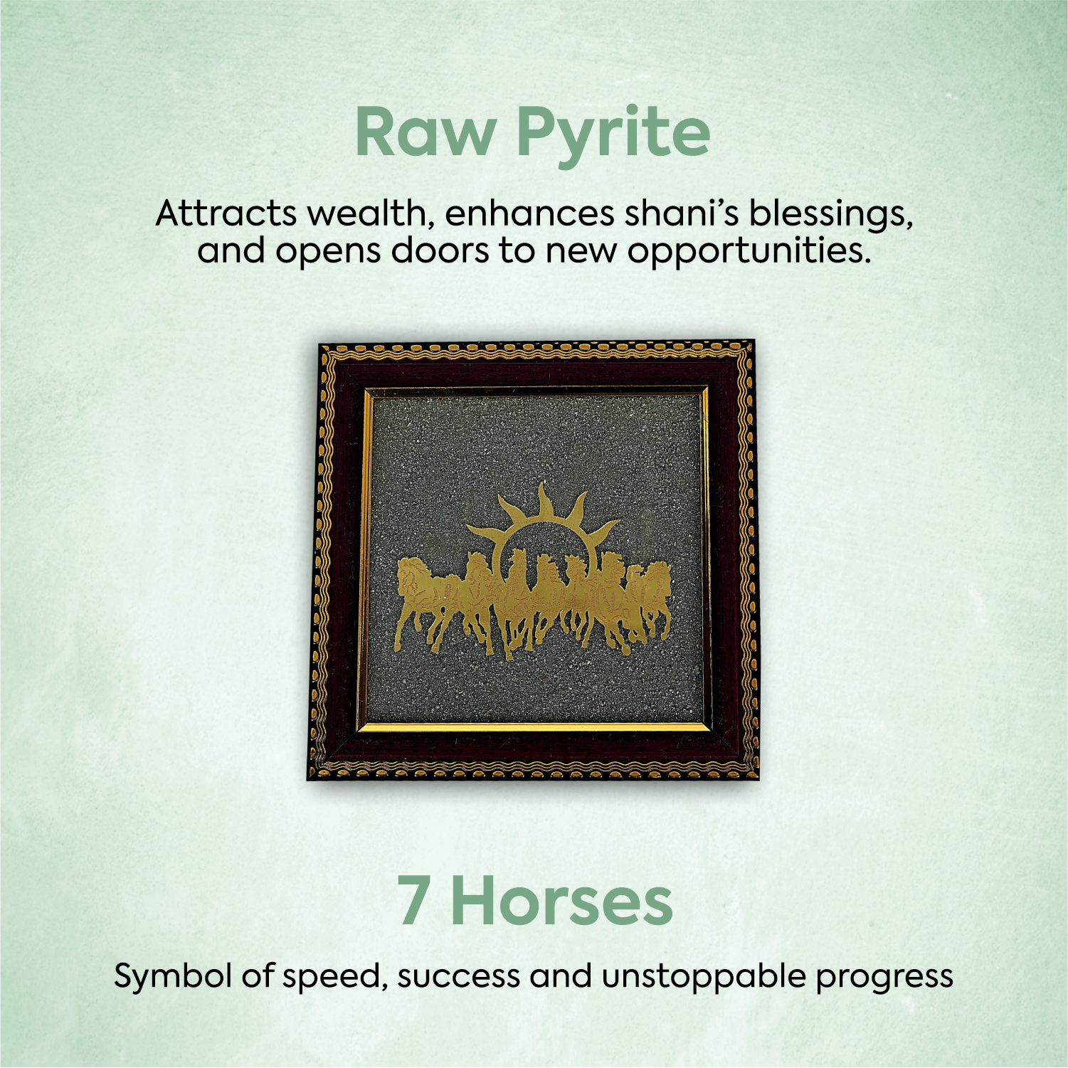 7 Horse Pyrite Frame