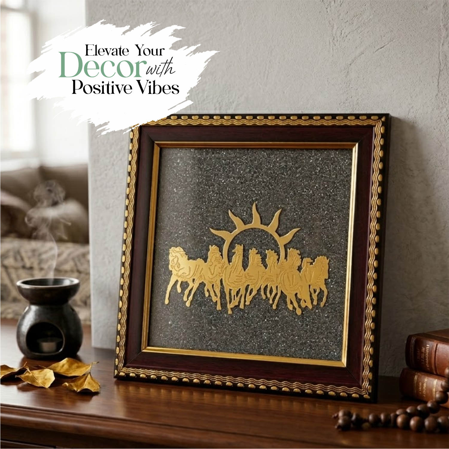 7 Horse Pyrite Frame