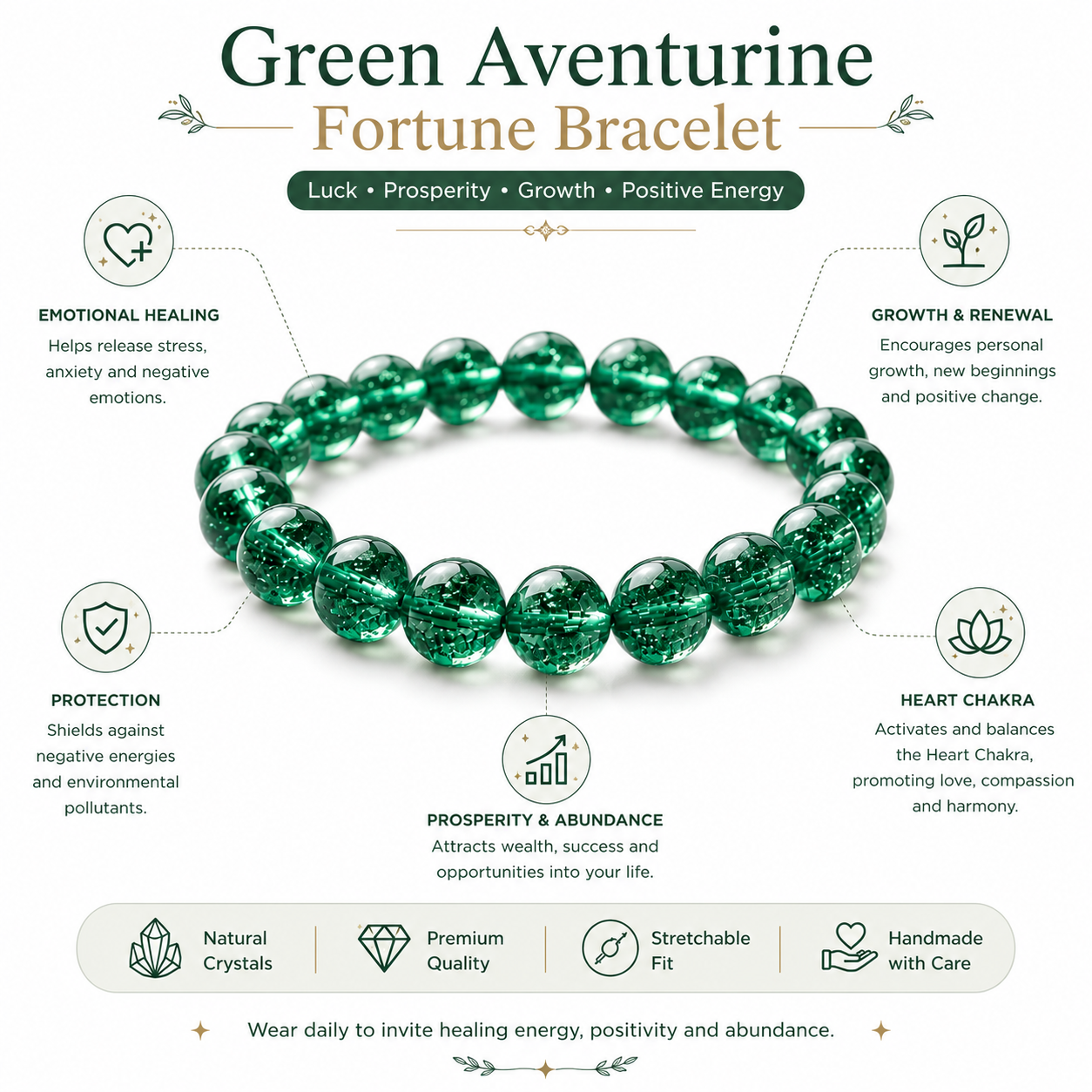Green Aventurine Fortune Bracelet