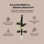 Selenite and Black Tourmaline Hanging
